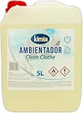 KIMIA - Ambientador de Hogar Clean Clothe 5L | Perfumador con Fragancia Duradera a Ropa Limpia | Para Cualquier Estancia de Casa, Coche y Oficina | Fórmula Concentrada | Ambiente Fresco y Perfumado
