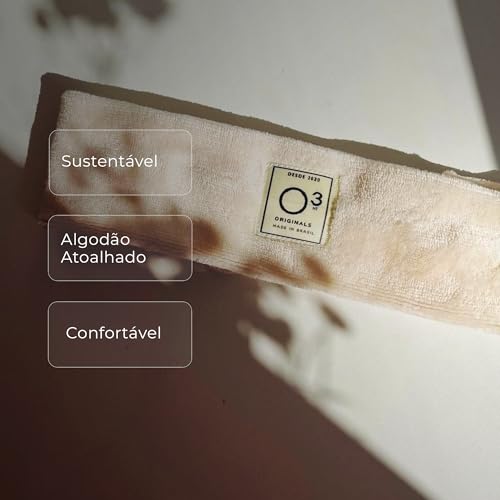 O3NT - Faixa de Skincare - Faixa de Spa - Faixa de Cabelo Atoalhada - Skincare Preppy - Faixa para L