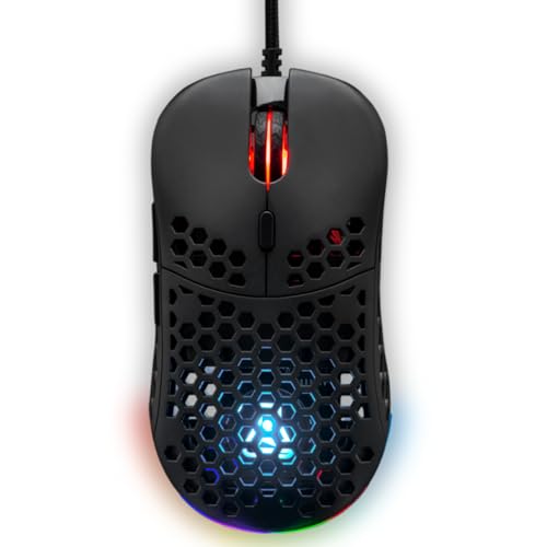 The G-Lab - Kult Oxygen - Souris Gamer Filaire Haute Performance 12 800 DPI - Réactivité Maximale, RGB 100% Personnalisable, 6 Boutons Programmables - PC/PS4/PS5/XBOX...