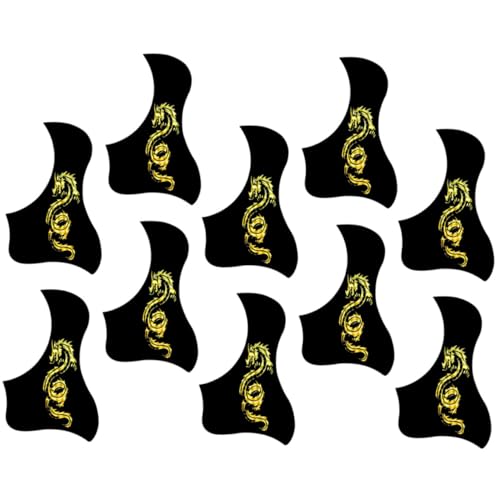 Vaguelly 10個 アコースティック ギター アクセサリー 黒トレイ ウォールステッカー ナンバーフロアステッカー 木のロープサポート はがせるステッカー ゲーム 鎖 階数ステッカー 塩ビ