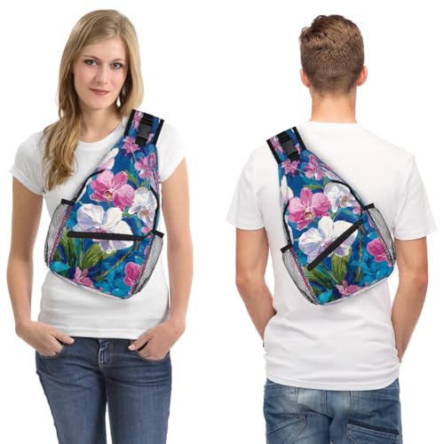 Bolso cruzado floral para mujer y hombre miniatura 7