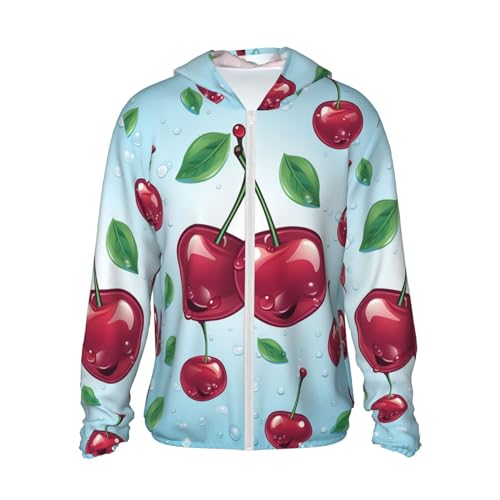 Veste à capuche UPF 50+ Cerise idéale pour vos randonnées et plage