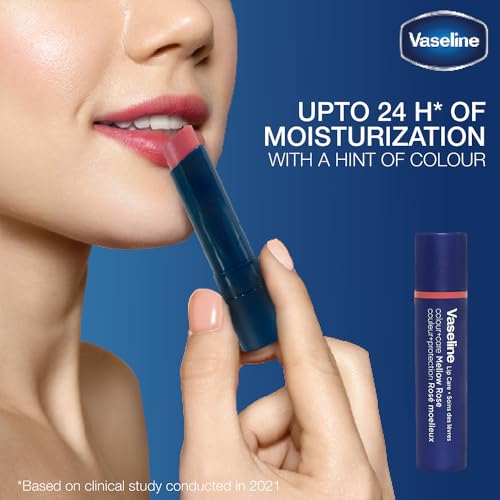 Image of Vaseline Colour+Care Mellow Rose Tinted Lip Balm Stick 3g (Pack of 3)