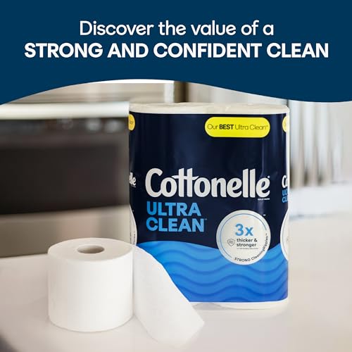 Image of Cottonelle Ultra Clean Toilet Paper, 12 Mega Rolls = 48 Regular Rolls, Packaging May Vary
