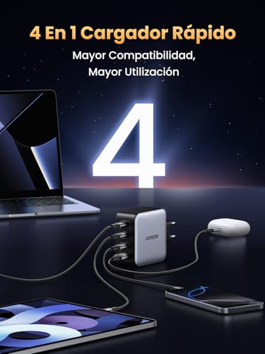 Miniatura 2 de UGREEN Nexode 100W Cargador USB C Carga Rápida con 4 Puertos