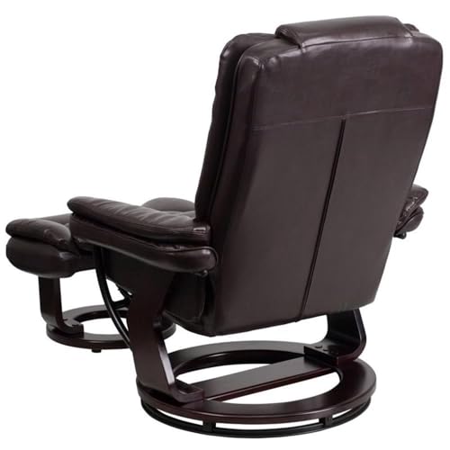 Sillón reclinable contemporáneo Marrón miniatura 5