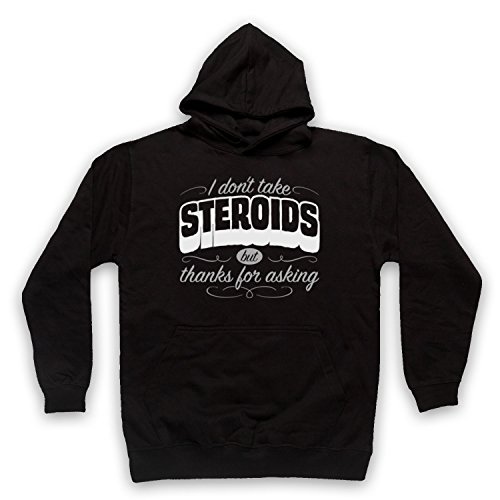 Sweat a capuche coton imprimé humour avec slogan musculation durable et confortable