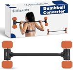 Dumbbell Barbell Converter Set, Transform Dumbbells Into a Complete Home Gym - Versatile Adjustable Weight for Full Body Workouts