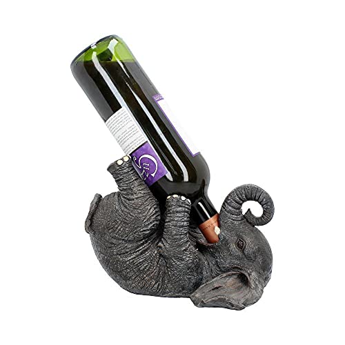 Foto von Nemesis Now Guzzlers Elefant Weinflaschenhalter, 21 cm, Grau