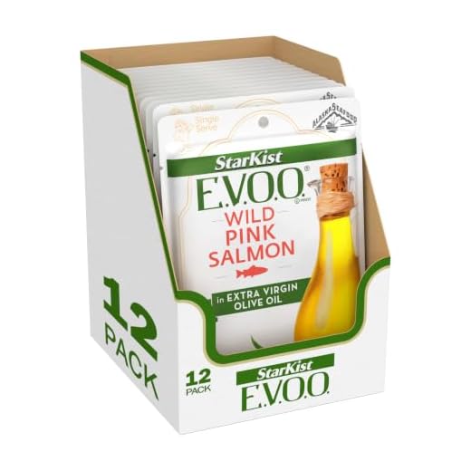 StarKist E.V.O.O. Wild-Caught Pink Salmon, 2.6 Oz, Pack of 12
