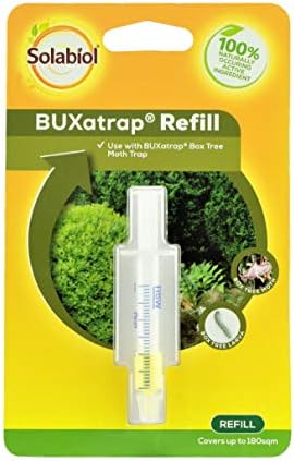 Solabiol 86600044 Buxatrap Box Tree Moth Trap Refill - Refillable 3 Month Pheromone Solution - for Use Reusable Box Tree Moth Biological Protection Trap - Covers 180 SqM
