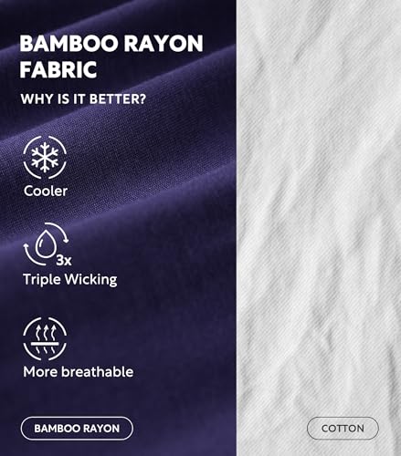 DAVID ARCHY Mens Pajama Shorts Bamboo Rayon Sleep Shorts Soft Comfy Breathable Lounge Pants with Pockets 2 Pack2