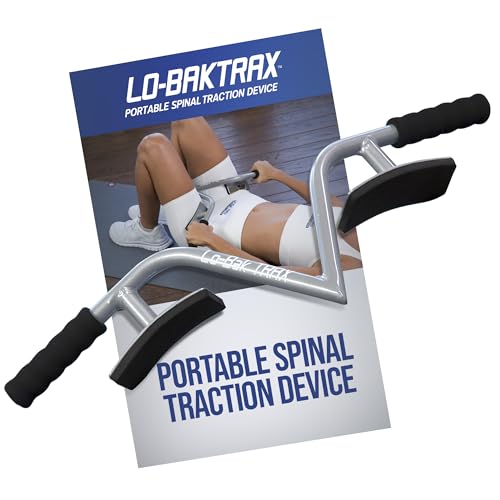 Lo-Bak TRAX by EZ-Bak Lumbar Spine Stretcher - Upper and Lower Back Stretcher for Herniated Disc & Sciatica Scoliosis - Portable Lumbar Traction Device for Spinal Decompression and Back Pain