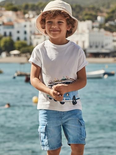 Bermuda denim cargo Mayoral de niño para evitar roturas durante el juego 2