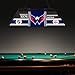 Trademark Gameroom Pool Table Light - Washington Capitals Patch 44-Inch Lamp with Four-Sided Printed Panels - Bar, Garage or Man Cave Decor