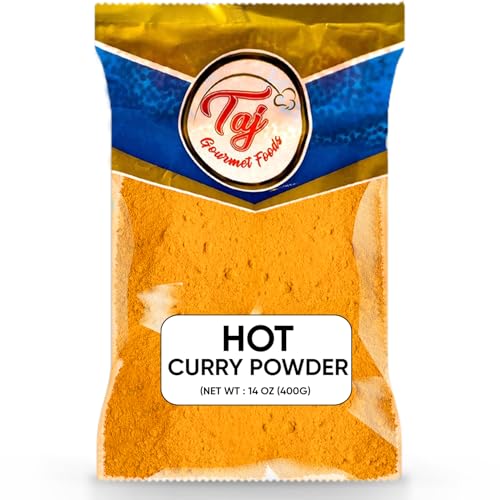 TAJ Hot Curry Powder 11-Blend Mix, 14-Ounce