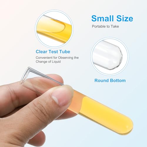Tubes à essai en verre 10ml PATIKIL lot de 30 transparents pour laboratoire