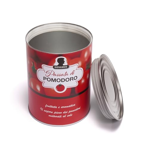 Leuchtturm 368594 Coffre-Fort en boîte de Conserve Pomodoro - Coffre-Fort camouflé pour Objets de Valeur, Argent Liquide, Bijoux, avec Fermeture à vis
