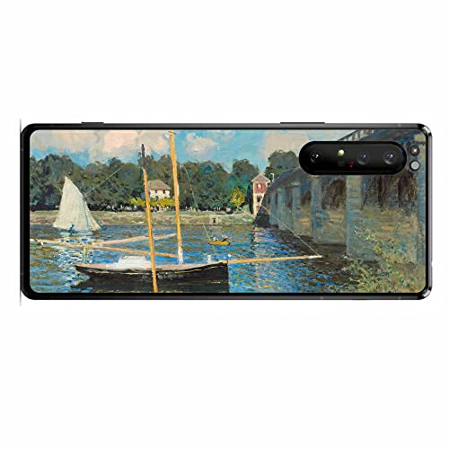 ClearView(クリアビュー) Sony Xperia 1 II用 背面 保護 フィルム 名画プリント クロード・モネ ( Claude Monet) アルジャントゥイユの橋