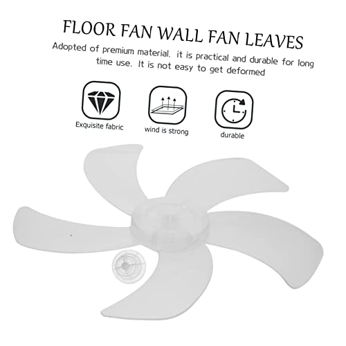 OSALADI Floor Fan Ceiling Fan Replacement 5 Leaves with Nut Cover Plastic Fan Propeller Replacement Fan Accessories for Table Fan - Image 4