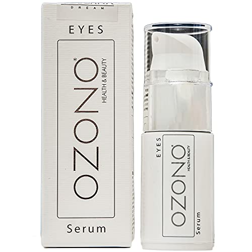OZONO H&B Siero Contorno Occhi Antirughe Professionale EYES Serum - Olio Ozonizzato, Estratti Naturali Nutrienti - Antibatterico - Azione Idratante Rassodante - MADE IN ITALY (15 ML)
