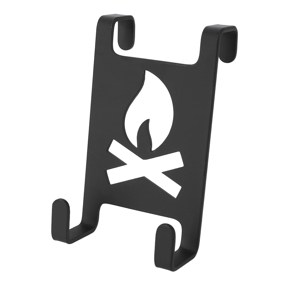 KOBONA Flat Extension Holder Stainless Steel Butane Gas Hanger Clip Portable Camping Table Gas Hangers Camping Gas Hanger for IGT Camping Table