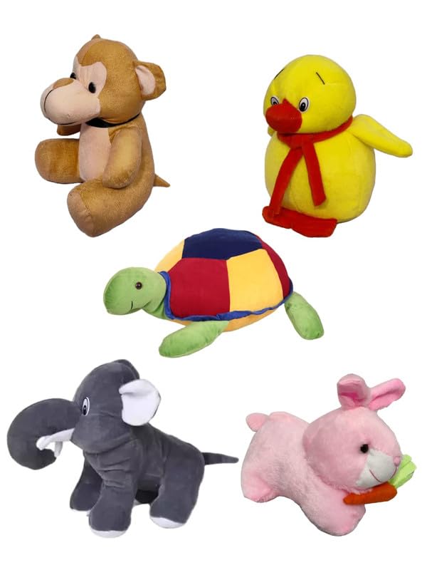 CUTEPIE Soft Toys Combo Pack || Stuffed Toys for Kids || Stuffed Toy Combo ||Monkey, Duck, Turtle, Elephant, Rabbit|| Stuffed Animals (Pack of 5) (B0CG62LSWT) Amazon Price History, Amazon Price Tracker