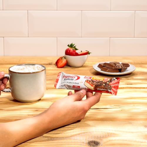 Premier Protein Soft Crunch Bar 40% Protein Strawberry Yogurt 12x40g - High Protein Low Sugar + Low Carbohydrate + Palm Oil Free - Image 6