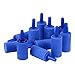 Uniclife 2,5 cm aire piedras cilindro 12 unids burbuja difusor airstones para acuario tanque bomba azul