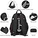 DOKUDOKU Small Nylon Backpack Mini Casual Daypack Lightweight Backpack for Women (BLACK)