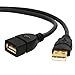 Mediabridge USB 2.0 - USB Extension Cable (6 Inches) - A Male to A Female with Gold-Plated Contacts