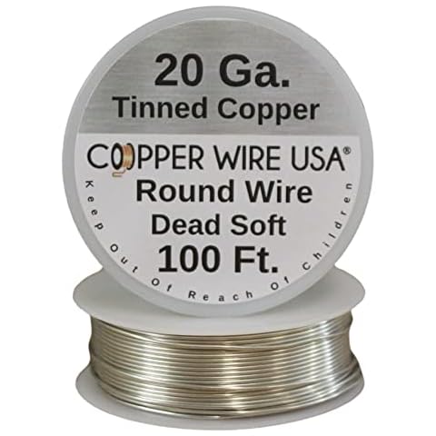Modern Findings 20 Ga Tinned Copper Round Wire 80 ft. Spool Cover