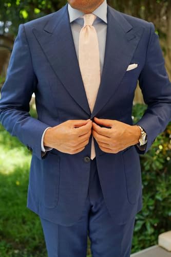 Image of OTAA Floral Necktie Casual Ties for Men - Perfect Neck Tie for Groomsmen Wedding Ties or Formal Occasions
