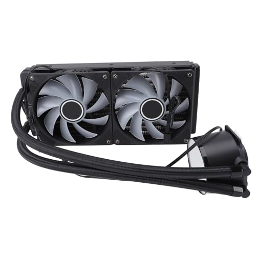 Ventilador de Enfriamiento de Agua de CPU, Enfriador de Fluido Integrado para Computadora