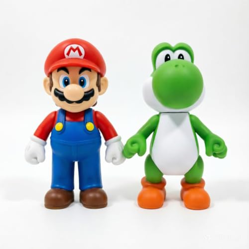 Slinsmei for Mario 23CM Cartoon Collectible Figures, Exquisite Model Ornaments, Creative Anime Peripheral Gifts for Fans (03) by Slinsmei - Image 3