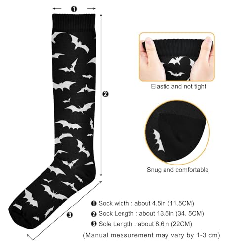 Image of Wusikd Heartbeat Symbol Compression Socks for Women and Men Circulation Black Long Socks for Athletic Running 1