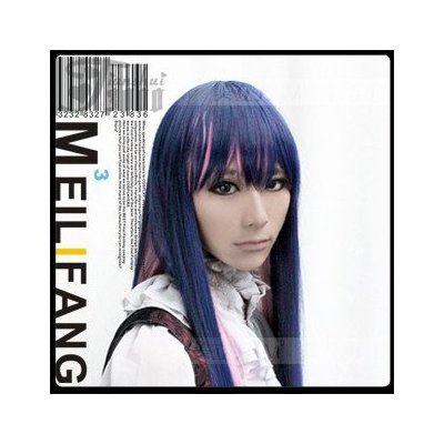 Stocking Mixed Blue-pink Straight Party Costume 100cm Cosplay Wigs