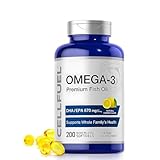 高配合 DHA EPA/670mg/2粒（Omega-3/830mg/2粒）200粒入【100日分】大容量 レモン味 CoA分析書あり CELLFUEL from N.Y. (200粒)