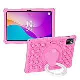 Transwon Kids Case for DigiLand S10/ DL1050/ Callsky-Tab Cpad 10/ ROWT A10 Tablet/LECTRUS Winsing T30W, Compatible with Hyundai HyTab Plus 10WB3 10LB4 Tablet - Pink