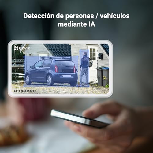 EZVIZ Cámara Vigilancia WiFi Exterior sin Cable,2K Cámara IP de Seguridad,AOV Modo,IA Detección de Persona/Vehículo,Batería Recargable de 120 Días,Visión Nocturna en Color,Llamada Bidireccional,CB3 - Image 5