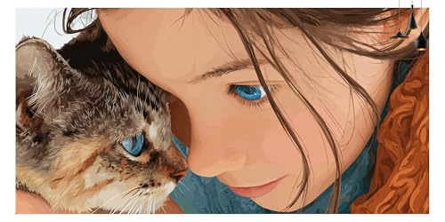 Peinture diamant chat adulte XXL pour sublimer la décoration de votre salon