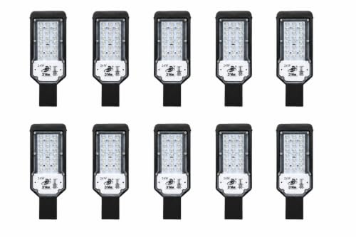Image of D'Mak LED Street Light White Focus with Lens Waterproof IP65 for Outdoor Purposes (Pack of 10, 24W LED Street Light)