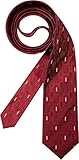 Modisches Accessoire in Rot Joop! Herren Krawatte Herren-Accessoire Gemustert Rot Onesize
