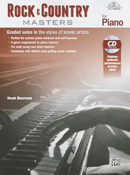 Rock & Country Masters for Piano: Graded Solos in the Styles of Iconic Artists, Book & CD