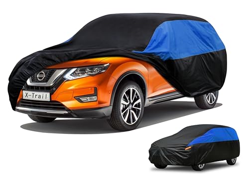 Image of GUNHYI Nissan Car Cover Custom Fit Nissan X-Trail Waterproof All Weather, Lightweight Full Exterior Cover for Automobiles Outdoor Sun UV Rain Dust Snow Wind Protection.
