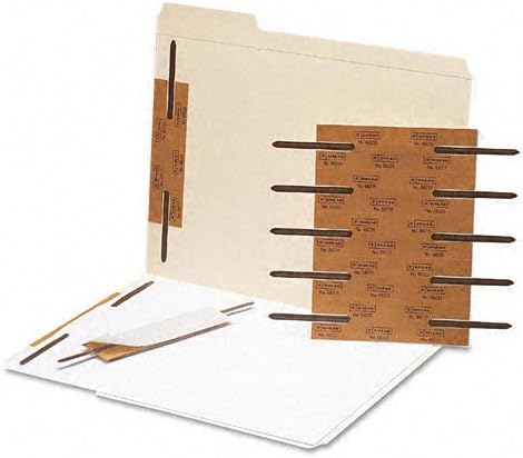 Smead : Reinforced Self-Adhesive Steel Paper Fasteners, 2" Capacity, Brown, 100 per Box -:- Sold as 2 Packs of - 100 - / - Total of 200 Each