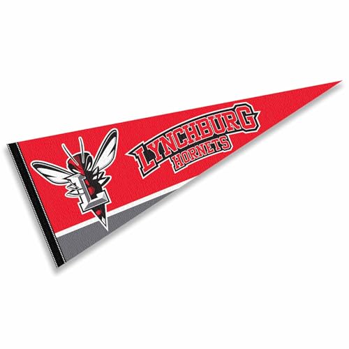 College Flags & Banners Co. Lynchburg Hornets Wordmark Logo Pennant Flag