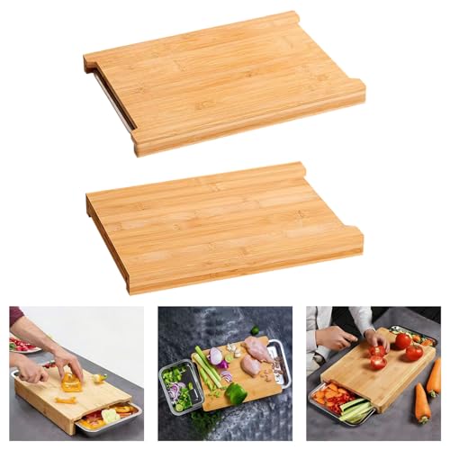 Tabla de cortar con cajones para organizar tus ingredientes cómodamente 3
