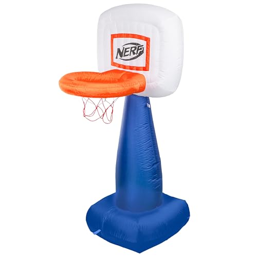 NERF AirHoop Inflatable Basketball Set - 10-Second Setup - 4.5 Ft by Nerf - Used condition - US$46.31