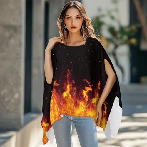 Cape Top Loose Poncho Tops 2024 Trendy Stylish Cape Sweaters Cape Tops Poncho Tops Women for Spring Autumn Summer3